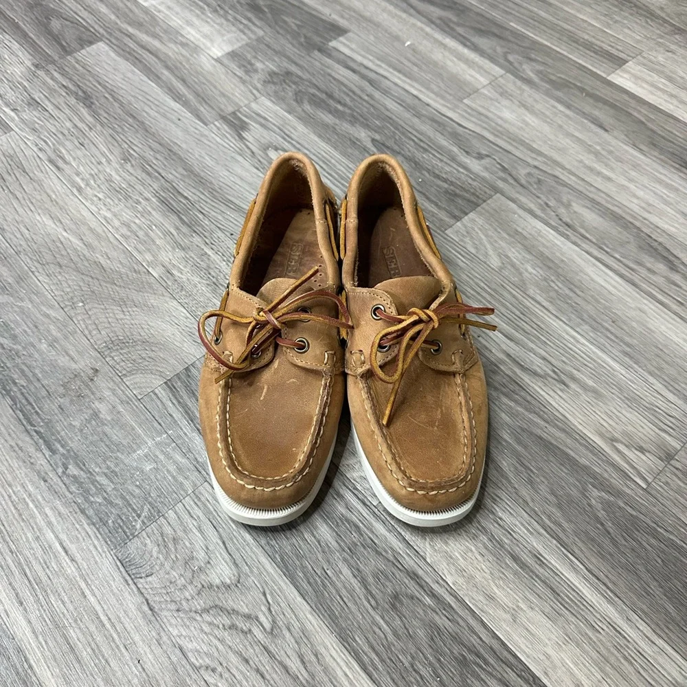 NWOB Sebago Portland Crazy Docksides Brown Tan 6
